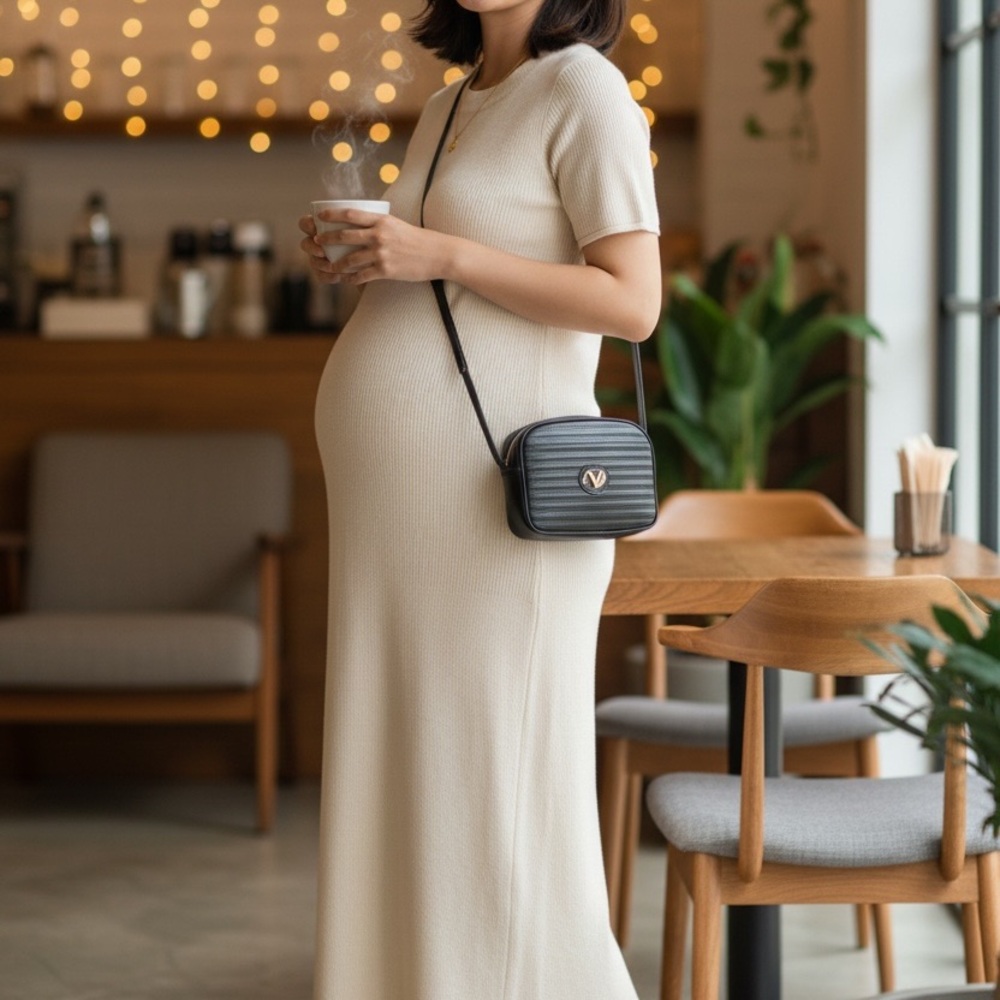 Mario Valentino Black Crossbody Bag